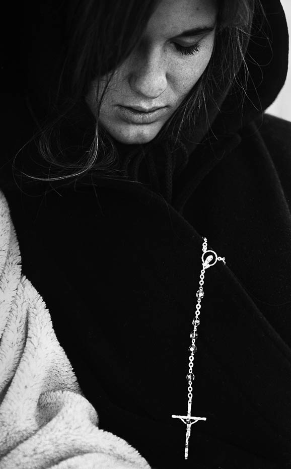 Kelly prayed the rosary during a retreat with family and friends. She said she has been especially focused on her faith since the accident.