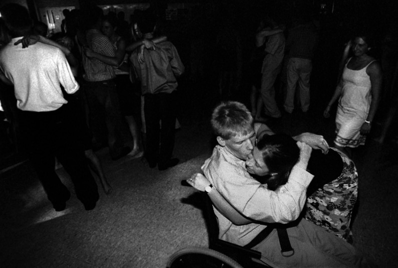Jason had a full dance card at the senior dance. During a slow dance, he thanked Emily Schroeder with a kiss on the cheek.